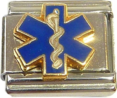 NewCharms Blue Medical Symbol Italian Charm in Saudi Arabia
