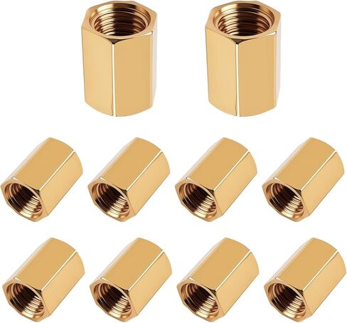 10PCS 3/16 Brake Line Fittings,Anti-rust Brake Line Union with 3/8"-24 Precision Thread for Double Flaring Brakes Lines,Brakes Lines Adapter Fittings for Automotive & Truck Repair in Kuwait