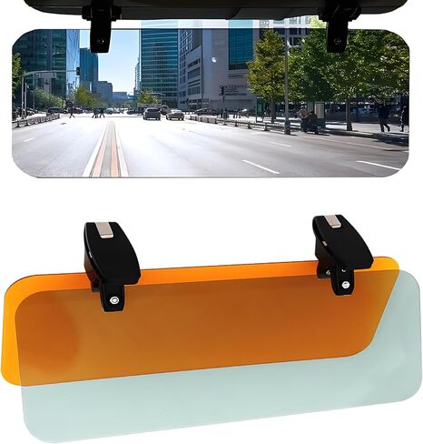 موسع واقي الشمس للسيارة - مستقطب ممتاز 2 في 1 مضاد للوهج بالأشعة فوق البنفسجية 400، قابل للتعديل ليلاً ونهارًا من أجل قيادة آمنة in Kuwait