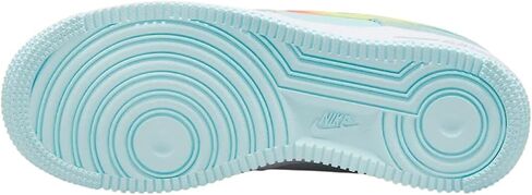 Nike Air Force 1 Big Kids' Shoes (HF4782-474, Glacier Blue/Light Lemon Twist/Aquarius Blue) Size 1 in Kuwait