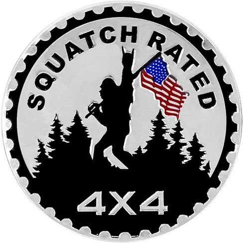 3D Black Metal American Flag Car Emblems – Round 4x4 Bigfoot Design Badge Decals for Trucks, SUVs, Off-Road Vehicles – Exterior Trim Accessories for Hood, Tailgate, Fender, or Side Panel（1pc） in Saudi Arabia