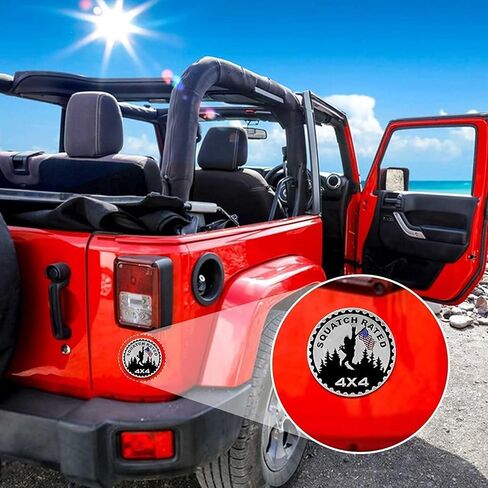 3D Black Metal American Flag Car Emblems – Round 4x4 Bigfoot Design Badge Decals for Trucks, SUVs, Off-Road Vehicles – Exterior Trim Accessories for Hood, Tailgate, Fender, or Side Panel（1pc） in Saudi Arabia