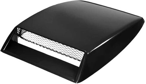 Car Decorative Air Flow Intake Hood Scoop, Self-adhesive Automotive Bonnet False Vent Cover, Universal Automotive Exterior Decorative Accessories, for SUV RV Truck (Black) in Saudi Arabia
