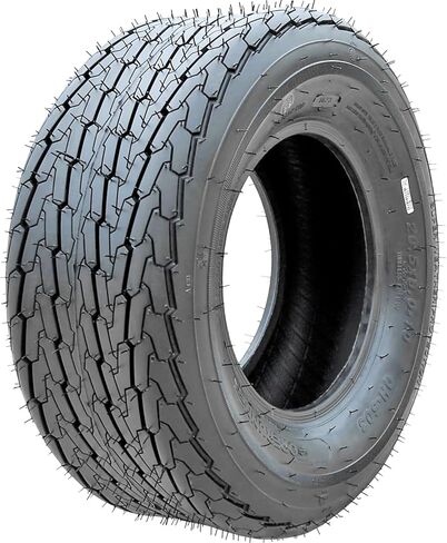 إطار مقطورة قارب ممتاز Forerunner QH503 - 20.5X8.00-10ST 20.5X8.00X10 نطاق تحميل E LRE 10 طبقات BSW جدار جانبي أسود، مجموعة من 4 in Kuwait