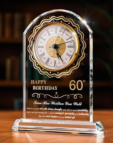ساعة كوارتز كريستالية لعيد الميلاد التسعين للنساء والرجال، هدية عيد ميلاد عمرها 90 عامًا لها، هدية تزيين عيد ميلاد سعيد التسعين للأم والأب in Kuwait
