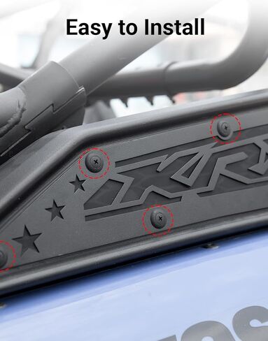 أغطية مدخل الهواء للشواية لـ Kawasaki Teryx KRX 1000 2020+، غطاء فتحة جانبية للمحرك أسود من الألومنيوم - إطار شبكي لحماية مدخل الهواء لـ Teryx KRX4 1000 2023-2025 ملحقات (قطعتان) in Saudi Arabia