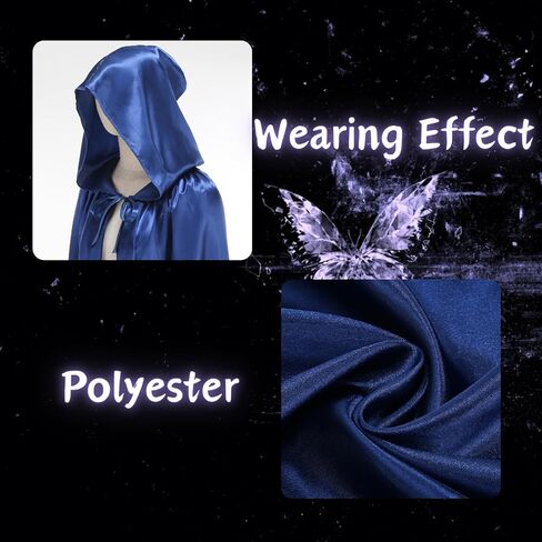 LMYOVE Unisex Cloak with hood,Halloween Christmas Hooded Cape Cosplay Costume Dress Up Party Adult Robe for Men Women in Saudi Arabia