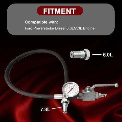 High Pressure Oil System IPR Air Test Tool Special Kit Compatible with Ford Powerstroke Diesel 6.0L/7.3L Engine in Kuwait