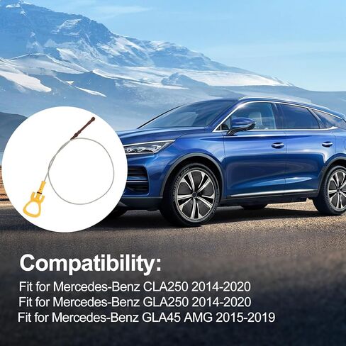 2700104101 استبدال مقياس زيت المحرك لمرسيدس بنز CLA250 GLA250 2014-2020 / GLA45 AMG 2015-2019 قياس قضيب تراجع العصا لفحص مستوى الزيت in Kuwait