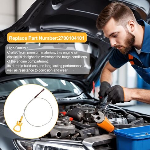 2700104101 استبدال مقياس زيت المحرك لمرسيدس بنز CLA250 GLA250 2014-2020 / GLA45 AMG 2015-2019 قياس قضيب تراجع العصا لفحص مستوى الزيت in Kuwait