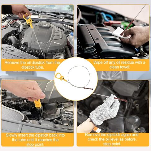 2700104101 استبدال مقياس زيت المحرك لمرسيدس بنز CLA250 GLA250 2014-2020 / GLA45 AMG 2015-2019 قياس قضيب تراجع العصا لفحص مستوى الزيت in Kuwait