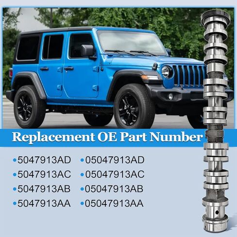 5047913AD 05047913AD عمود الحدبات الجانبي الأيمن يناسب كرايسلر باسيفيكا فوييجر لدودج دورانجو لسيارة جيب جراند شيروكي L/WK رانجلر جلاديتور لرام بروماستر 1500 3.6L V6 2016-2024 in Saudi Arabia