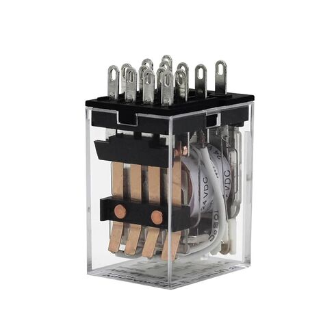 مرحل MY4P HH54P MY4NJ لفائف عام DPDT مفتاح مرحل كهرومغناطيسي صغير صغير مع قاعدة مقبس LED 36 فولت تيار مستمر in Saudi Arabia