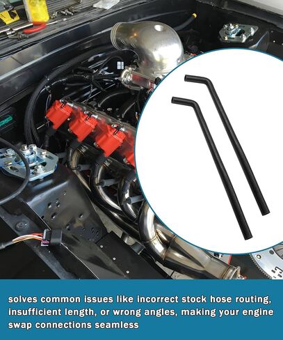 2Pack 551065 ID 5/8" 90 Degree Elbow Coupler Hose, 4 Inch x 24 Inch Long LS Swap Heater Hose in Saudi Arabia