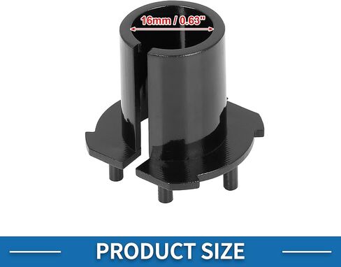 Car H7 HID Xenon Light Bulb Holders Adapters Spacers for Mazda 3 6 CX-7 Plastic Metal Black (Set of 2) in Saudi Arabia