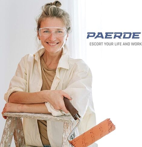 PAERDE Safety Goggles Safety Glasses Anti Fog Protective Glasses With Adjustable Temples Clear Eye Protection Glaases in Saudi Arabia