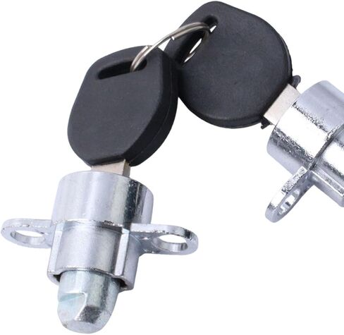 2Pcs Car Roof Box Locks Universal Replacement, Zinc Alloy Metal, Rustproof, Compact 1.73x1.26inch, Easy Install with 2 Keys in Saudi Arabia