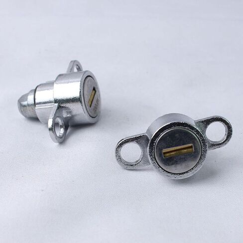 2Pcs Car Roof Box Locks Universal Replacement, Zinc Alloy Metal, Rustproof, Compact 1.73x1.26inch, Easy Install with 2 Keys in Saudi Arabia