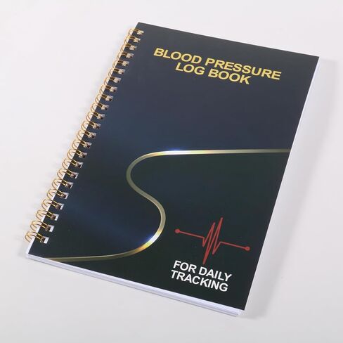 Spiral Bound Blood Pressure Log Book - for Daily Tracking Record & Monitor Your Systolic, Diastolic, Heart Rate & Pulse Readings at Home,2-Year BP Diary in Saudi Arabia