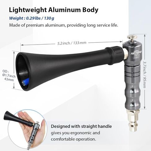 FIRSTINFO A1852US Air Blow Gun with High-Velocity Whirlwind Cyclone Nozzle in Saudi Arabia
