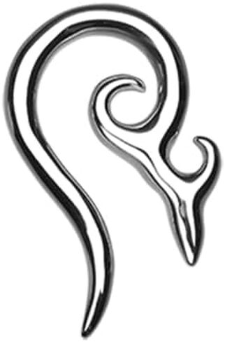 Devil's Horn Steel Ear Gauge Spiral Hanging Taper Sold As Pair in Saudi Arabia