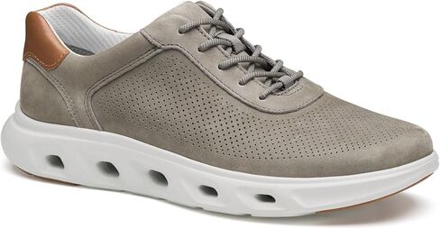 Johnston & Murphy Men's Reactivate U-Throat Sneaker, Gray Nubuck, 13 M in Saudi Arabia