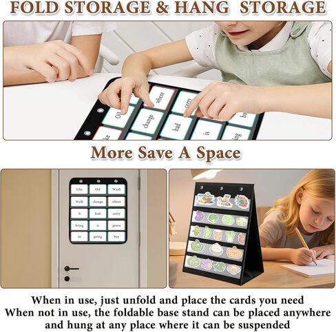 مخطط جيب الطاولة 14 × 17 بوصة - تصميم الوجه 3 صفحات 8 جوانب حامل عرض الملصقات المحمول منظم التدريس من قماش أكسفورد للفصول الدراسية والمدرسة المنزلية ومستلزمات المعلمين (في انتظار براءة الاختراع) in Kuwait