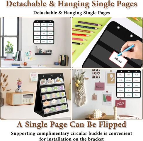 مخطط جيب الطاولة 14 × 17 بوصة - تصميم الوجه 3 صفحات 8 جوانب حامل عرض الملصقات المحمول منظم التدريس من قماش أكسفورد للفصول الدراسية والمدرسة المنزلية ومستلزمات المعلمين (في انتظار براءة الاختراع) in Kuwait