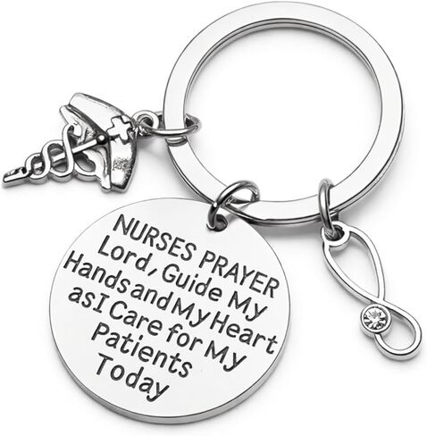 Infinity Collection Nurse Keychain, Nurse Gifts For Women, Nurse Prayer Keychain for Women, Gift for Nurses, Nursing Student in Kuwait