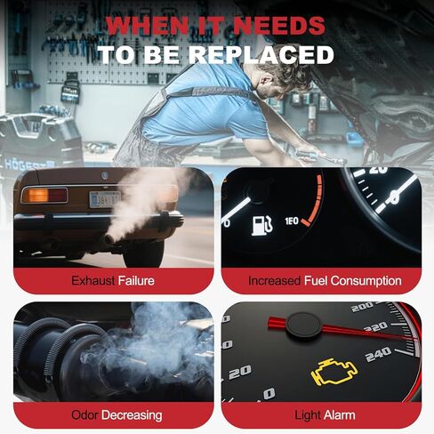 طقم المحول الحفاز مناسب لسيارة Chevy & GMC - Avalanche، Silverado 1500، Suburban، Tahoe، Sierra 1500، Yukon، Yukon XL 1500-09-14-Replace 50490 194371 4.3L 4.8L 5.3L 6.0L (متوافق مع EPA) in Kuwait