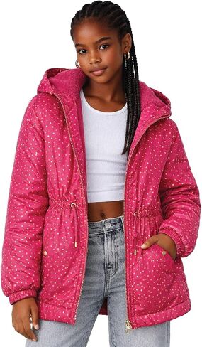 Steve Madden Girls Anorak Jacket - Wind and Water Resistant Soft Polar Fleece Lined Midweight Jacket For Girls in Saudi Arabia