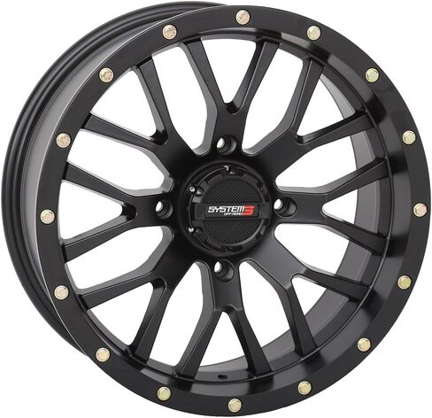 System 3 ST-3 18x7 ATV/UTV Wheel - Matte Black (4/137) 4+3 [18S3-1137] in Saudi Arabia