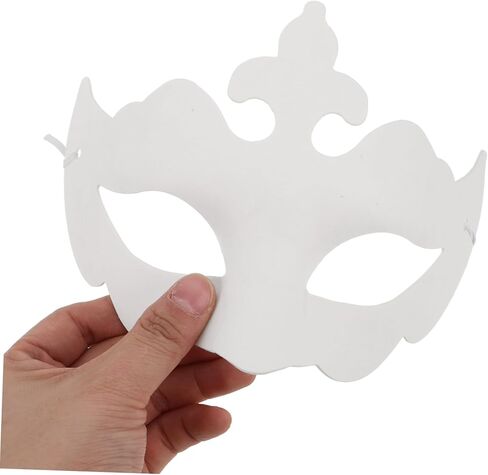 Didiseaon 5pcs Hand Painted Paper Masks Lightweight Half Face Masquerade Masks for Halloween Cosplay and Wedding Parties Comfortable and for Creative Decoration in Saudi Arabia