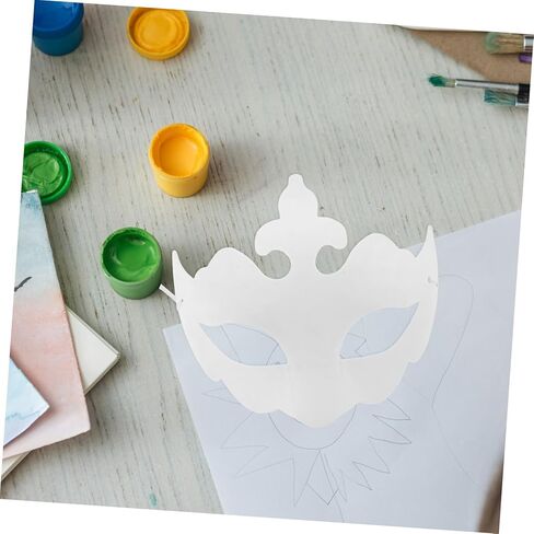 Didiseaon 5pcs Hand Painted Paper Masks Lightweight Half Face Masquerade Masks for Halloween Cosplay and Wedding Parties Comfortable and for Creative Decoration in Saudi Arabia