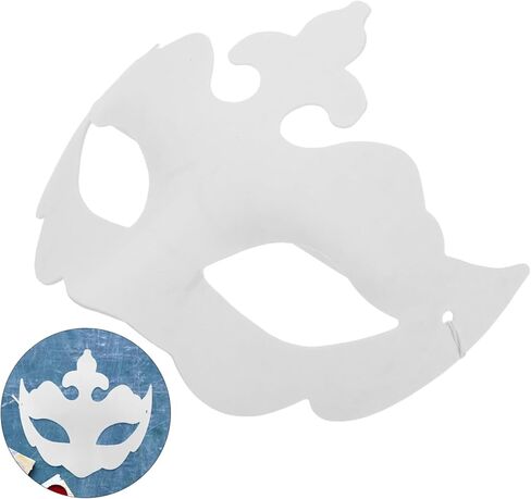 Didiseaon 5pcs Hand Painted Paper Masks Lightweight Half Face Masquerade Masks for Halloween Cosplay and Wedding Parties Comfortable and for Creative Decoration in Saudi Arabia