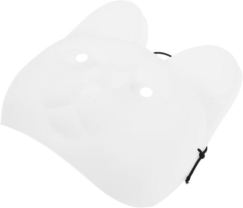 DOITOOL Unpainted Pvc Cat Mask for Crafting Blank Masquerade Mask for Parties and Cosplay Comfortable and Lightweight Animal Face Cover for Creative Projects in Saudi Arabia