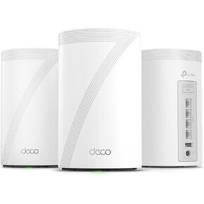 نظام شبكة TP-Link Deco AXE5400 ثلاثي الموجات WiFi 6E (Deco XE75) - يغطي ما يصل إلى 2900 قدم مربع، ويستبدل جهاز توجيه WiFi وموسع، شبكة تعتمد على الذكاء الاصطناعي، نطاق 6 جيجا هرتز جديد، حزمة واحدة in Kuwait