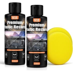 مرمم بلاستيك للسيارات 240 مل، مرمم بلاستيك السيارة، مرمم الحواف السوداء، يعيد البلاستيك الباهت، مرمم البلاستيك للسيارة من الخارج والداخل in Kuwait