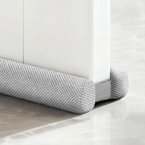 Door Draft Stopper with Locking Hook and Loop, Adjustable Under Door Seal Weather Stripping for 32-36" Doors, Blocks Noise Draft Dust Light Energy Saving Door Bottom Seal Gap Filler in Saudi Arabia