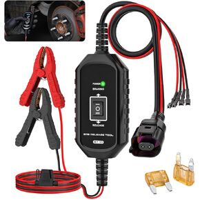 EPB Brake Release & Reset Tool 10V~14V DC Electronic Parking Brake Tools Emergency EPB Service Tool Overcurrent Protection Brake Caliper Tool with 2 Connect Ways&3 Fuse for Auto Repair,Car Road Rescue in Kuwait