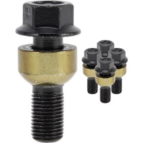 5 Pcs M14x1.5 Wheel Lug Stud for Porsche 718 Boxster 2.0L/H4 2.5L 2017 Front Rear Wheel Stud Bolt Set No.WHT006978 Alloy Steel Black in Kuwait