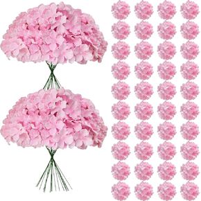 65Pcs White Hydrangea Artificial Flowers Bulk，Realistic Silk Fake Flowers with Stems，Faux Hydrangea Flowers for Wedding Home Decor Centerpieces Living Room Garden Party Baby Shower Decoration in Kuwait