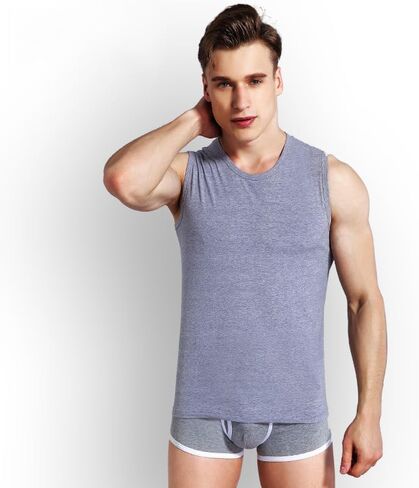 3pcs Men's Crewneck Sleeveless Sweat Jogging Vest Gym Workout Bodybuilding Tank Top Sleeveless V-Neck T-Shirt in Saudi Arabia