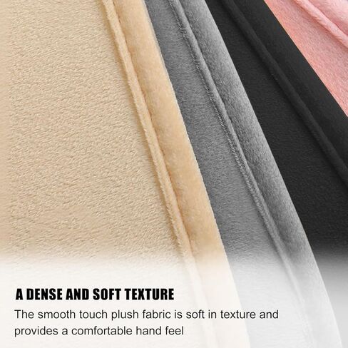 Extra Long Car Seatbelt Cover, 2PCS Soft Fluffy 23.62Inches Vehicle Seat Belt Strap Pads, Comfortable Automotive Interior Shoulder Cushion Mat, Universal for Truck SUV Sedan (Black) in Saudi Arabia