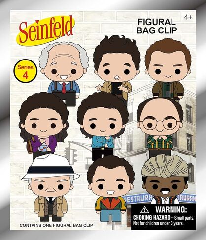 Seinfeld Series 4 – 5" Collectible Bag Clip – Blind Bag (ONE Random Figure) – TV Show Character Keychain/Backpack Accessory | Official Licensed Merchandise in Saudi Arabia