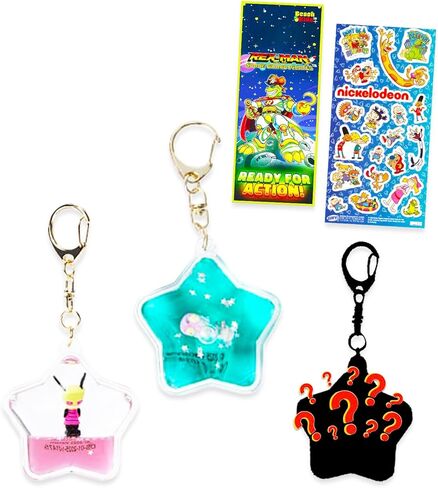 Nickelodeon Tsunameez Invader Zim Keychain Set – Bundle with 3 Blind Bags with Mystery Keychain Plus Stickers, More | Invader Zim Blind Bag Party Favors Pack in Saudi Arabia