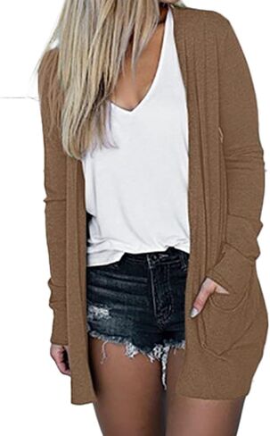 Summer Lightweight Cardigans for Women 2025 Going Out Long Sleeve Open Front Cardigan Plus Size Tops Travel Blouses in Saudi Arabia