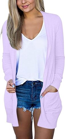Summer Lightweight Cardigans for Women 2025 Going Out Long Sleeve Open Front Cardigan Plus Size Tops Travel Blouses in Saudi Arabia