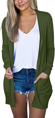 Summer Lightweight Cardigans for Women 2025 Going Out Long Sleeve Open Front Cardigan Plus Size Tops Travel Blouses in Saudi Arabia