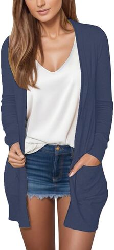 Summer Lightweight Cardigans for Women 2025 Going Out Long Sleeve Open Front Cardigan Plus Size Tops Travel Blouses in Saudi Arabia
